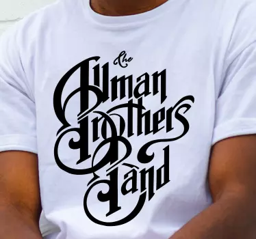 Original t-shirt klassisk band typografi - TenStickers
