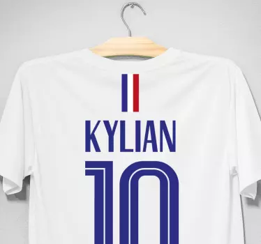 Original t-shirt kylian trøjenummer - TenStickers