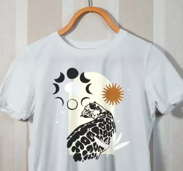 Original t-shirt leopard himmelmønster - TenStickers