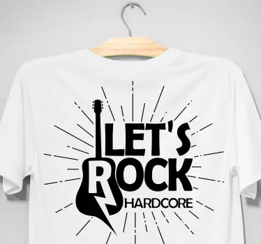 Original t-shirt let’s rock t-shirt - TenStickers