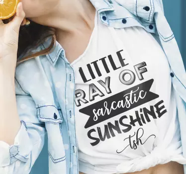 Original t-shirt lille solstråle - TenStickers