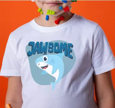 Original t-shirt med fantastisk hajdesign - TenStickers