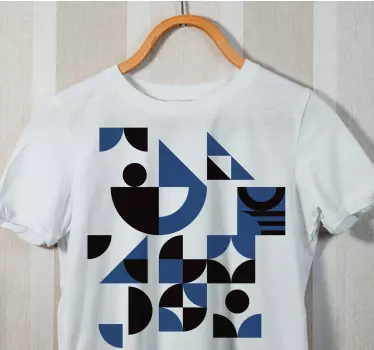Original t-shirt med geometrisk mønster - TenStickers