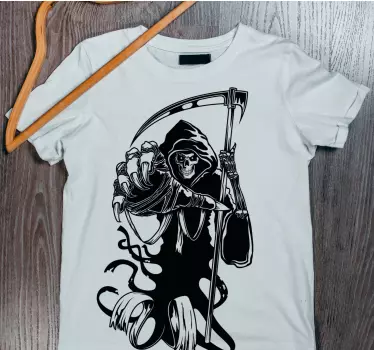 Original t-shirt med grim reaper motiv - TenStickers