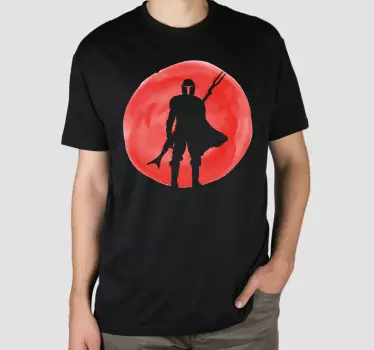 Original t-shirt med heroisk figursilhuet - TenStickers