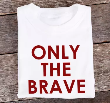 Original t-shirt med iøjnefaldende tekst - TenStickers