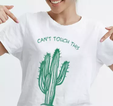 Original t-shirt med kaktus humor statement - TenStickers