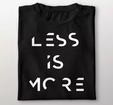 Original t-shirt med minimalistisk citat - TenStickers