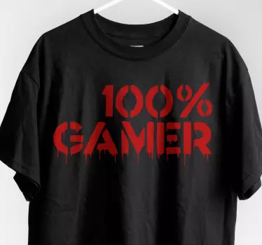 Original t-shirt med modigt gamer budskab - TenStickers