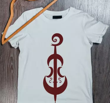 Original t-shirt med musikalsk instrument symbol - TenStickers