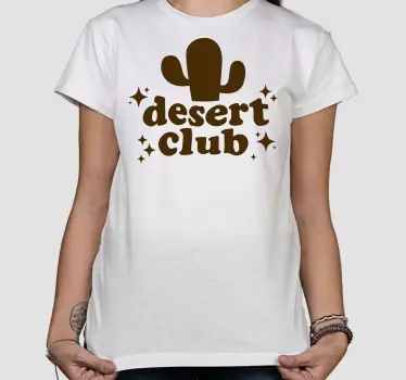 Original t-shirt med ørkenklubstemning - TenStickers