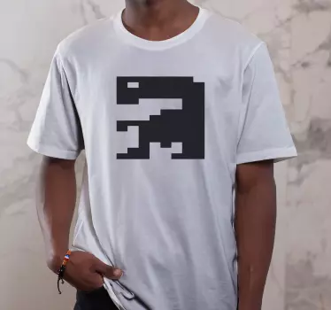 Original t-shirt med pixelmonstergrafik - TenStickers