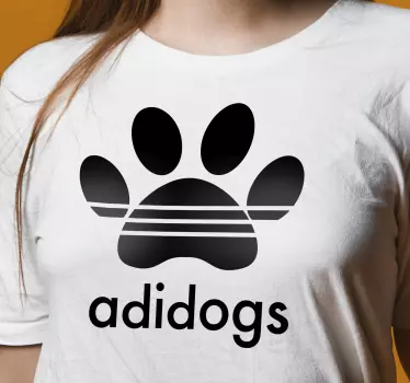Original t-shirt med poteaftryk udsagn - TenStickers