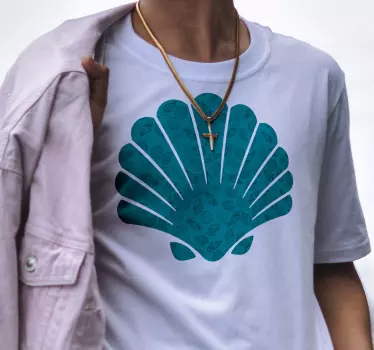 Original t-shirt med skaldmønster omfavnelse - TenStickers