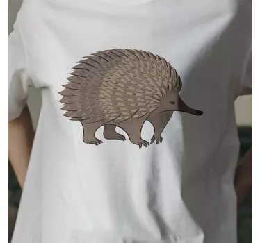 Original t-shirt med sød echidna dyremotiv - TenStickers