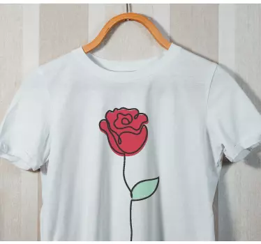 Original t-shirt med stilfuldt blomsterdesign - TenStickers