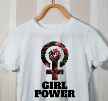 Original t-shirt med styrkende feministisk budskab - TenStickers