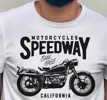 Original t-shirt motorcykel speedway californien - TenStickers