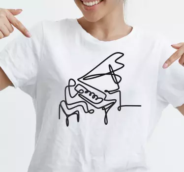 Original t-shirt musikalske Øjeblikke sammen - TenStickers
