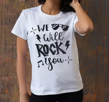 Original t-shirt rock anthem udsagn - TenStickers