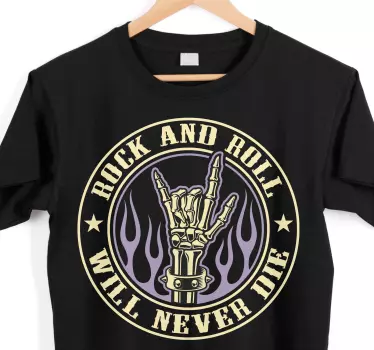 Original t-shirt rockhånds gesture - TenStickers