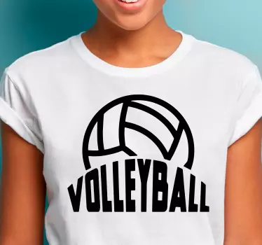Original t-shirt stilfuldt volleyball tøj - TenStickers