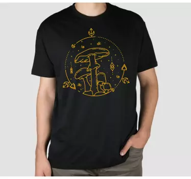 Original t-shirt svampefantasi scene - TenStickers