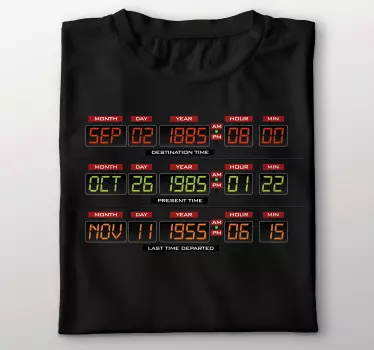 Original t-shirt tidsrejse nedtælling - TenStickers
