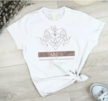 Original t-shirt vædderens zodiac symbol - TenStickers