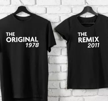 Original & remix far og søn tøj t shirt - TenStickers