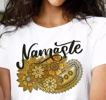 Paisley indisk stil t-shirt - TenStickers