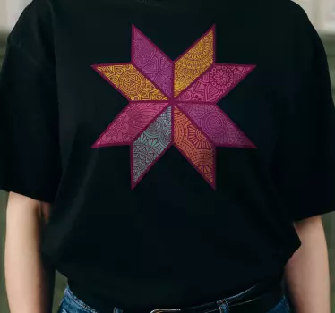 Paisley mosaik t-shirt - TenStickers