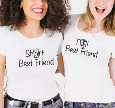 Par t-shirt bedste ven duo - TenStickers