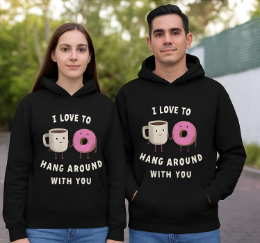 Par t-shirt elsker at hænge ud med dig - TenStickers