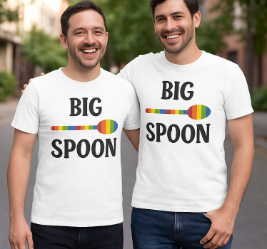Par t-shirt lgbt store ske - TenStickers