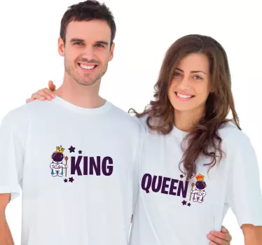 Par t-shirt med kongeligt tema - TenStickers