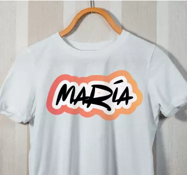 Personlig t-shirt med personlig navnestil - TenStickers