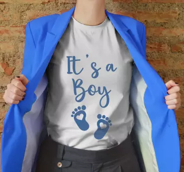 Personlig t-shirt til babyoverraskelse - TenStickers