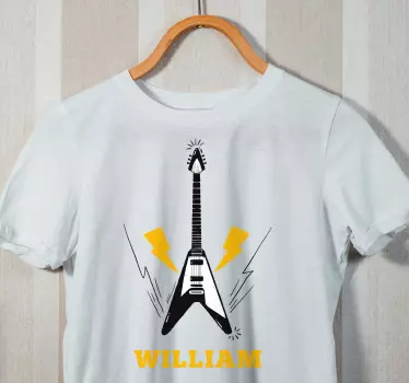 Brugerdefineret elektrisk guitar original t-shirt - TenStickers