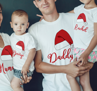 Personlige hatte til juleshirts - TenStickers