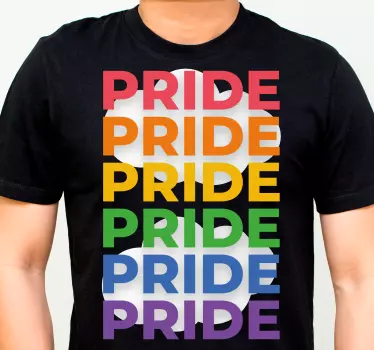 Pride måned symbol regnbue med sky t-shirt - TenStickers