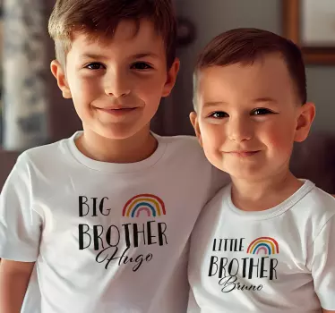 Regnbuebrødre personlig t shirt - TenStickers