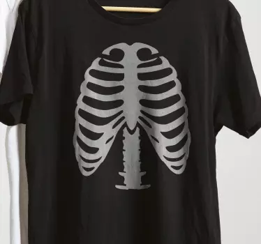 Ribben skelet halloween t-shirt - TenStickers
