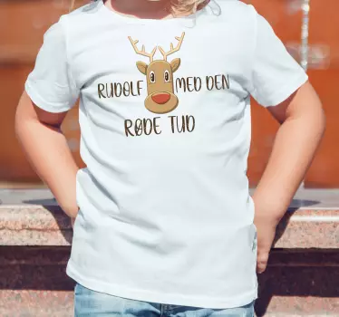 Rudolph de rødnæsede rensdyr-jule-t-shirts - TenStickers