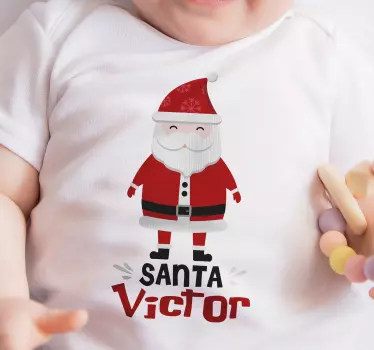 Santa claus og hohoho julet-shirt - TenStickers