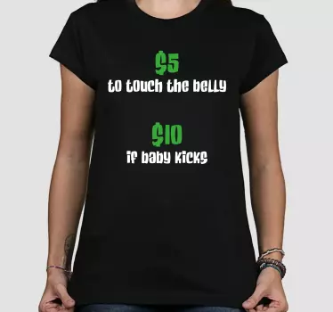 Sjov barsel bump citat baby t-shirt - TenStickers