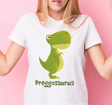 Sjov barsel dinosaur joke baby t-shirt - TenStickers
