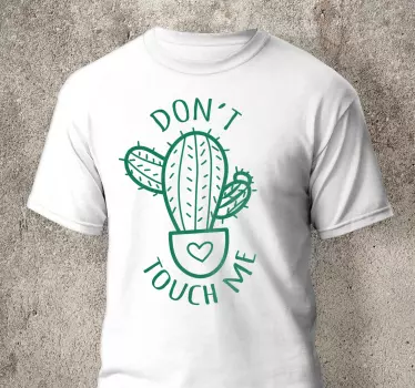 Sjov kaktus t-shirt - TenStickers