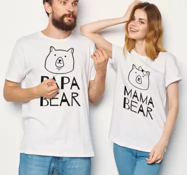 Sjov matchende forældre-t-shirt matchende skjorter til par - TenStickers