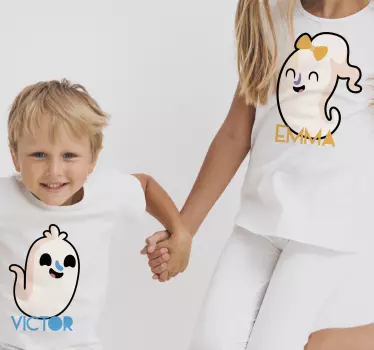 Små spøgelser halloween t-shirt - TenStickers